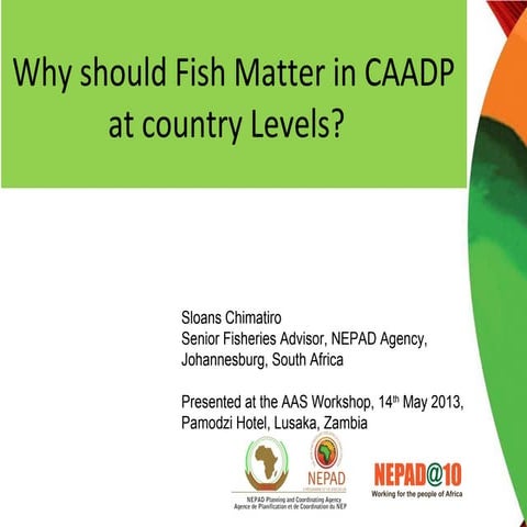 Why Should Fish Matter in CAADP at Country Levels?