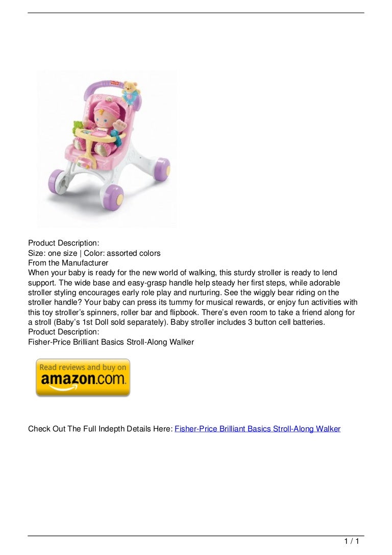 brilliant basics stroll along walker