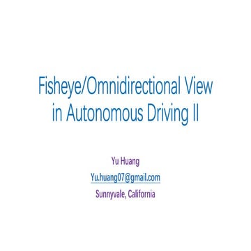 Fisheye Omnidirectional View in Autonomous Driving II