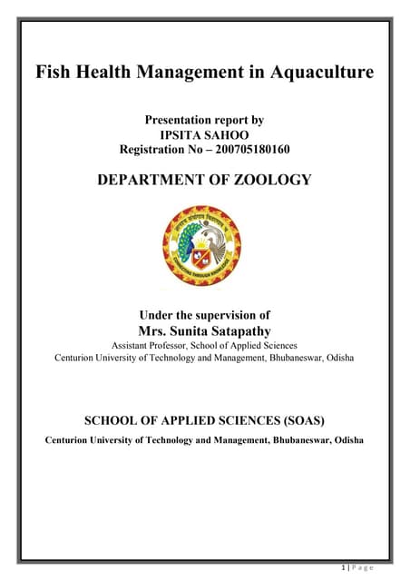 Fish health management in aquaculture