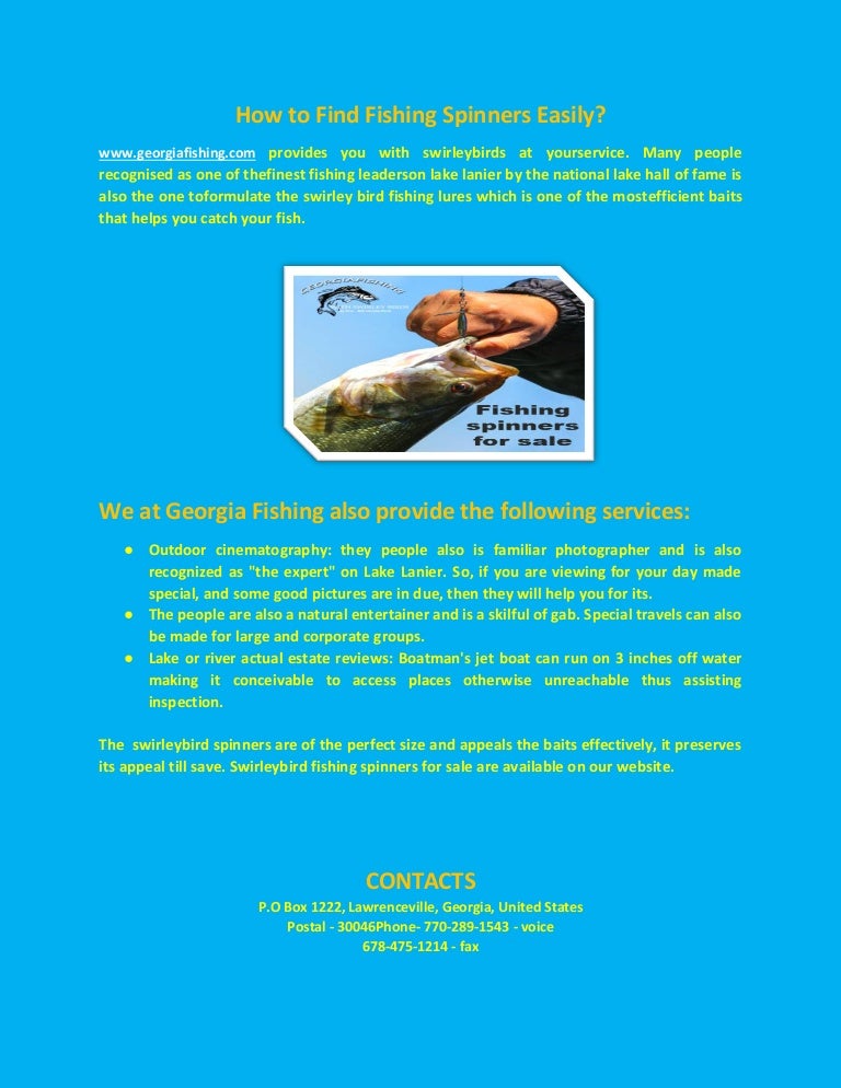 fishing spinners for sale