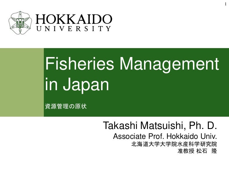 Fisheries Management in Japan