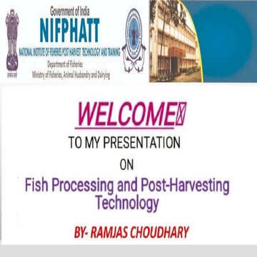 Fish processing & Post-harvesting Technology ppt.pptx