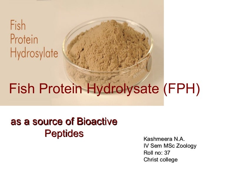 Fish protein hydrolysate (fph)kashmeera