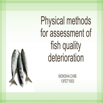 Fish quality deterioration