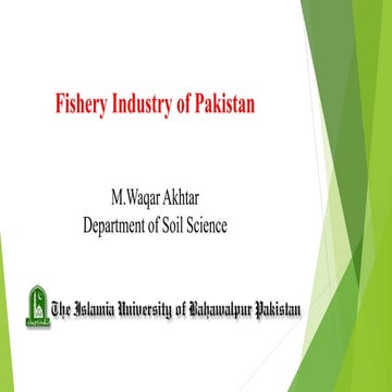 Fishries managment in pakistan | PPTX