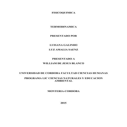 Fisicoquimica taller amalia y luisana termodinamica reducido