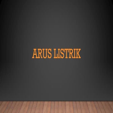 Fisika Lanjut Arus Listrik Electrical.pdf