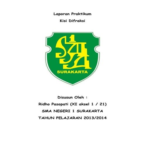 Fisika praktikum kisi difraksi