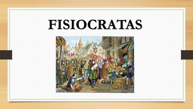 Fisiocratas | PPTX