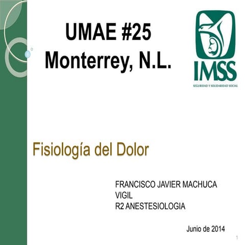 Fisiologia del dolor 