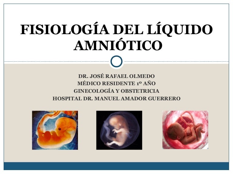 Fisiología del líquido amniótico