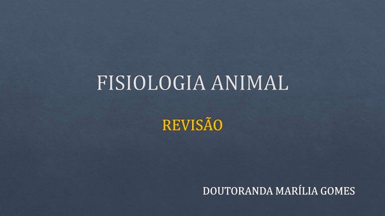 Fisiologia Animal