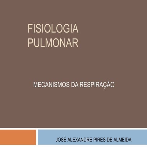 Fisiologia pulmonar