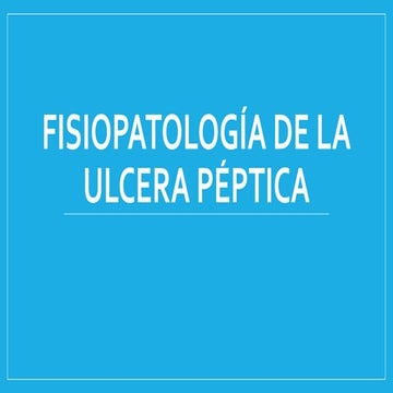 Fisiopatología de la ulcera péptica