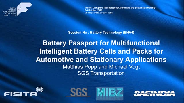 FISITA 2018 Keynote Speech by Matthias Popp