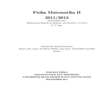 Fisika Matematika 2