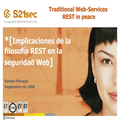 Implicaciones de la filosofía REST en la seguridad Web