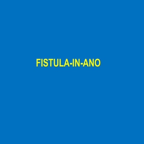 Fistula in-ano 