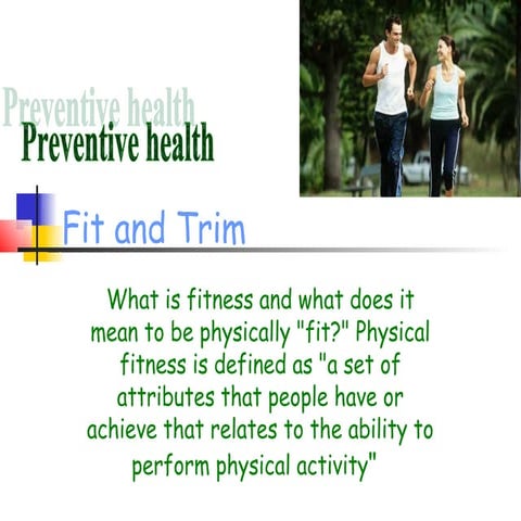 The importance of living a healthy lifestyle | PPTX