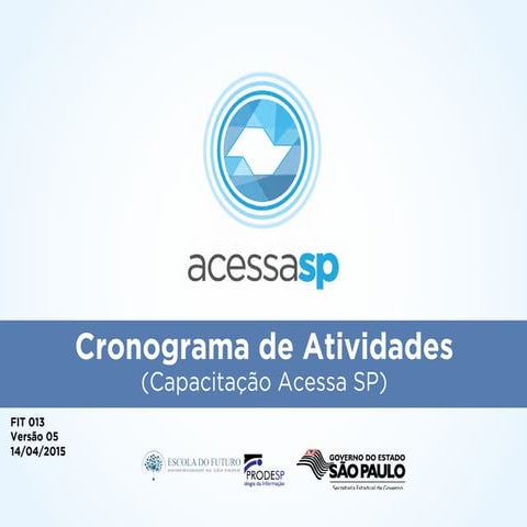 Apresentação Programa de Formação Continuada 2015