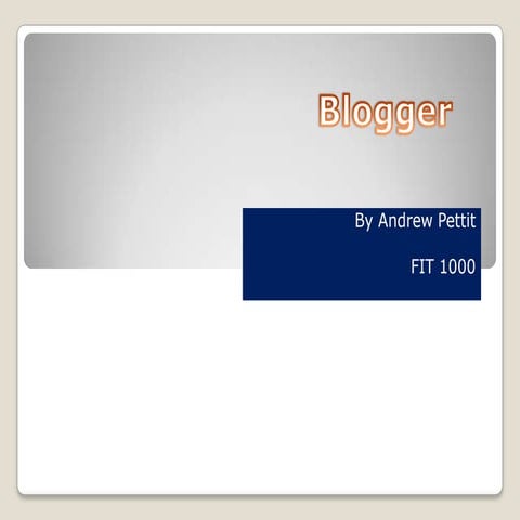 Fit 1000 social media project power point