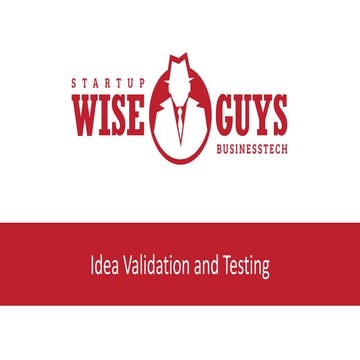 Idea Validation and Testing | PDF
