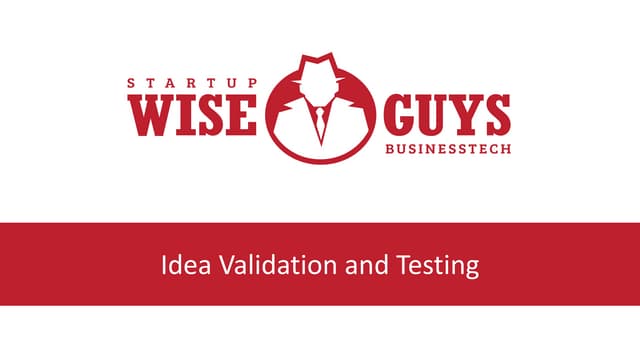 Idea Validation and Testing | PDF