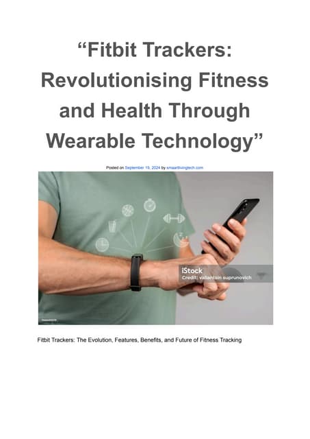 Fitbit Fitness Features And Benefits photo