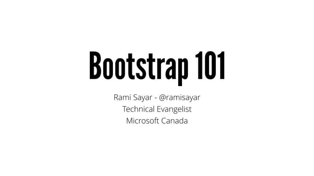 FITC - Bootstrap Unleashed