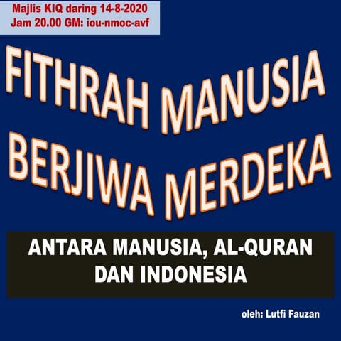 Fithrah manusia berjiwa merdeka