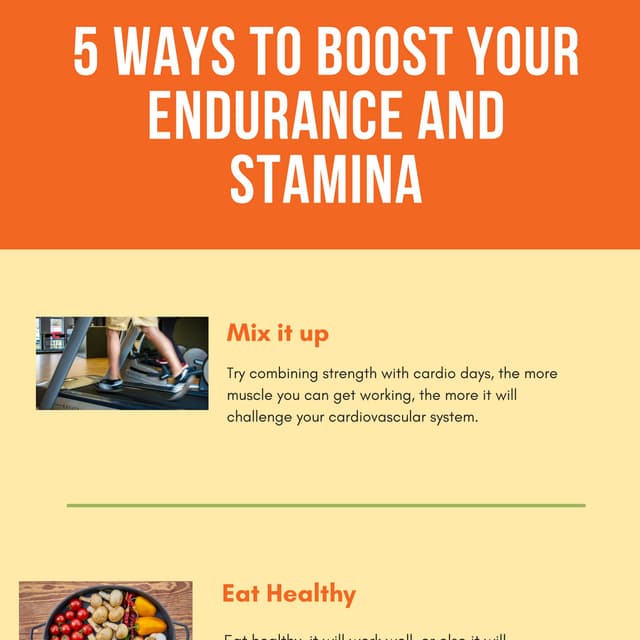 5 ways to boost your Endurance and Stamina PDF