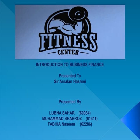 Fitness center