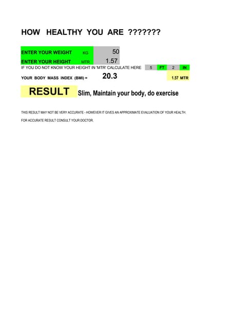 Fitness Check