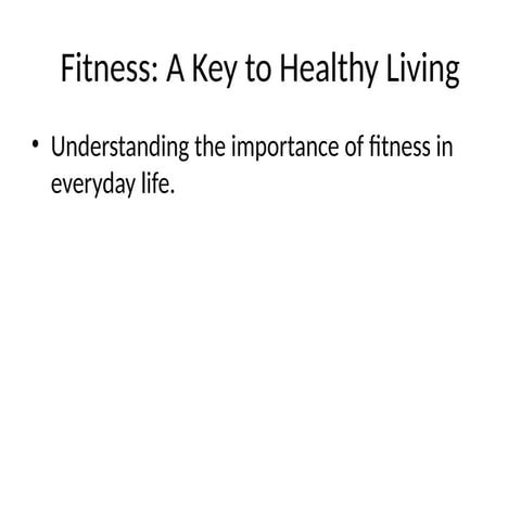 Presentation on fitness and healthy life .pptx