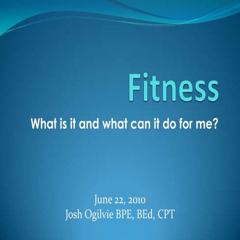 Fitness Presentation 2010