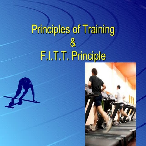 Training Principles of Exercise