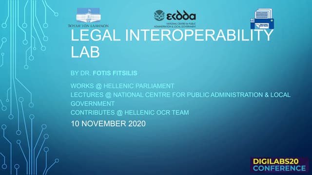 LEGAL INTEROPERABILITY LAB