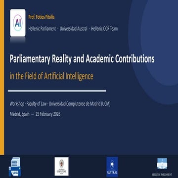 Classification and adoption of AI technologies for use in parliaments | PDF