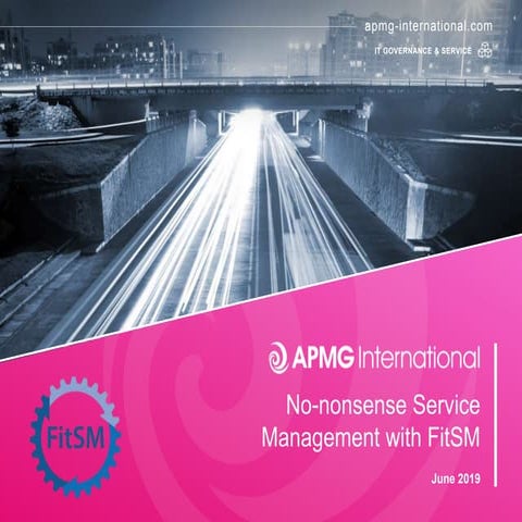 No-Nonsense Service Management with FitSM