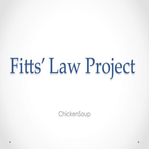 Fitts law