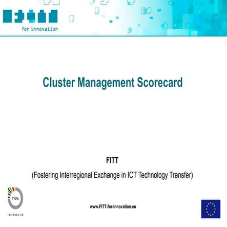 Fitt Toolbox Cluster Management Scorecard Final