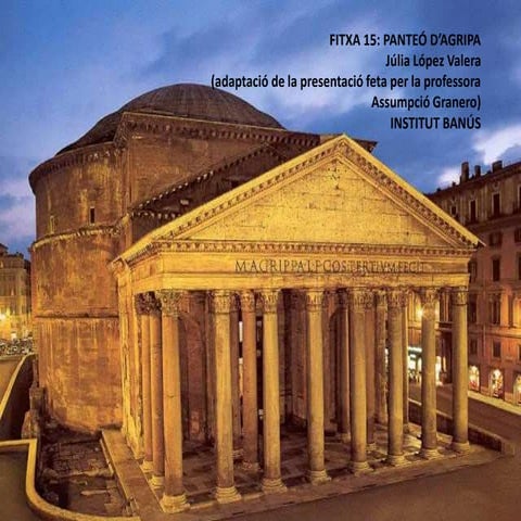 Fitxa 15 panteó d'agripa