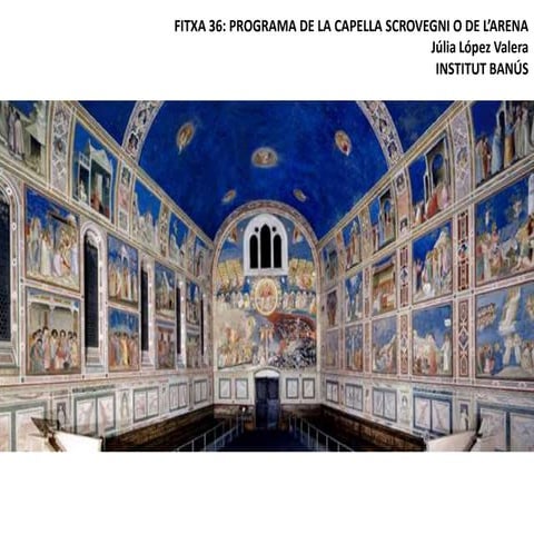Fitxa 36 programa de la capella scrovegni o de l'arena