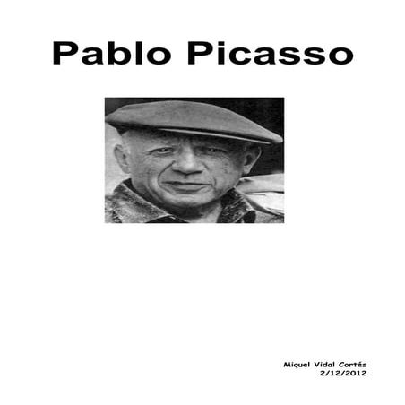 Fitxa Pablo Picasso. Miquel Vidal