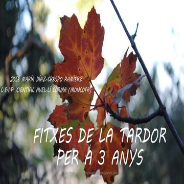 Fitxes de la tardor per a 3 anys