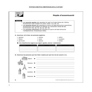 Fitxes repàs ortografia  lexic