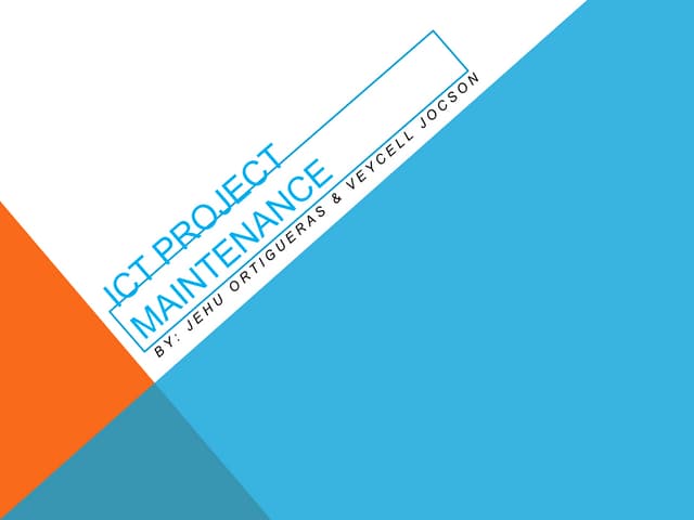 ICT Maintenance