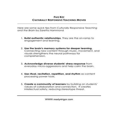 Five crt-teaching-moves