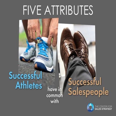 Five attributes successful athletes have in common with successful salespeopl...